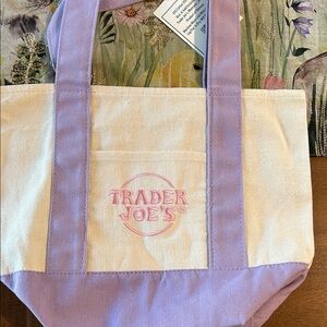Lavender & Cream Trader Joe’s mini Tote Bag